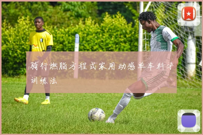 骑行燃脂方程式家用动感单车科学训练法